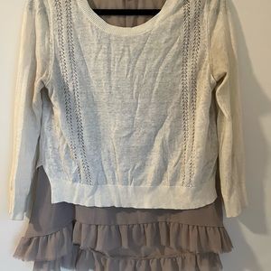 Small Anthropologie sweater blouse